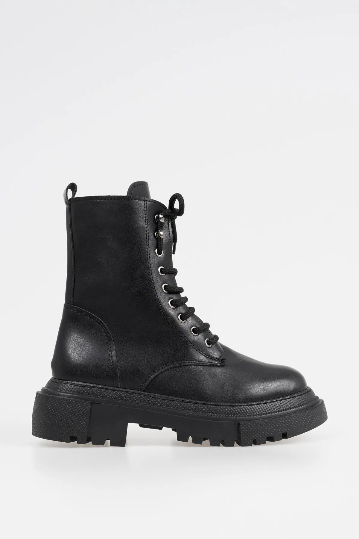CZ London  Damen-Schnürstiefel mit Reißverschluss, dicke Sohle, Winterschuhe