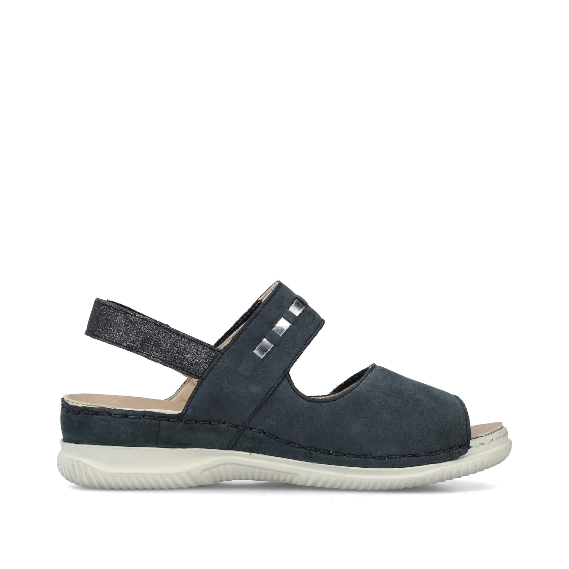 Rieker Damen Riemchensandalen stahlblau