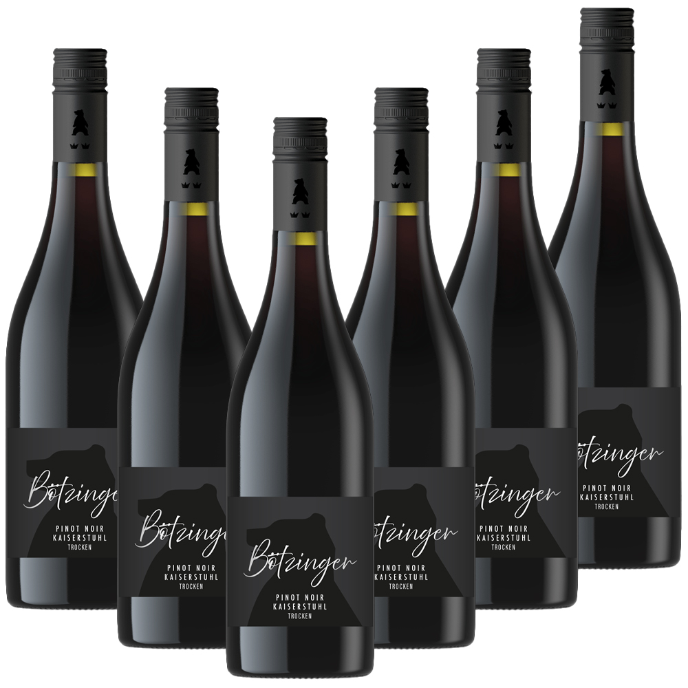 Winzergenossenschaft Bötzingen Der Bötzinger - Pinot Noir Qualitätswein trocken - 6er Karton