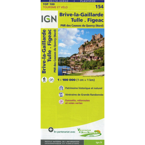 Brive-la-Gaillarde 1:100 000 - Karte