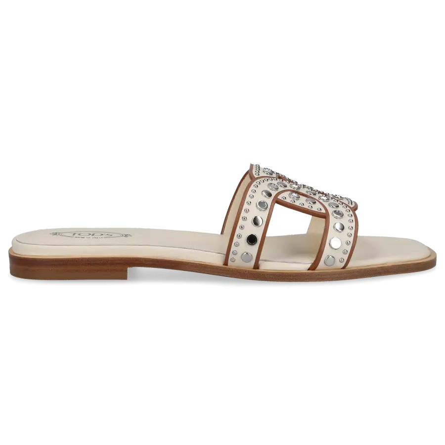 Tod's - Pantoletten KATE Kalbsleder - beige