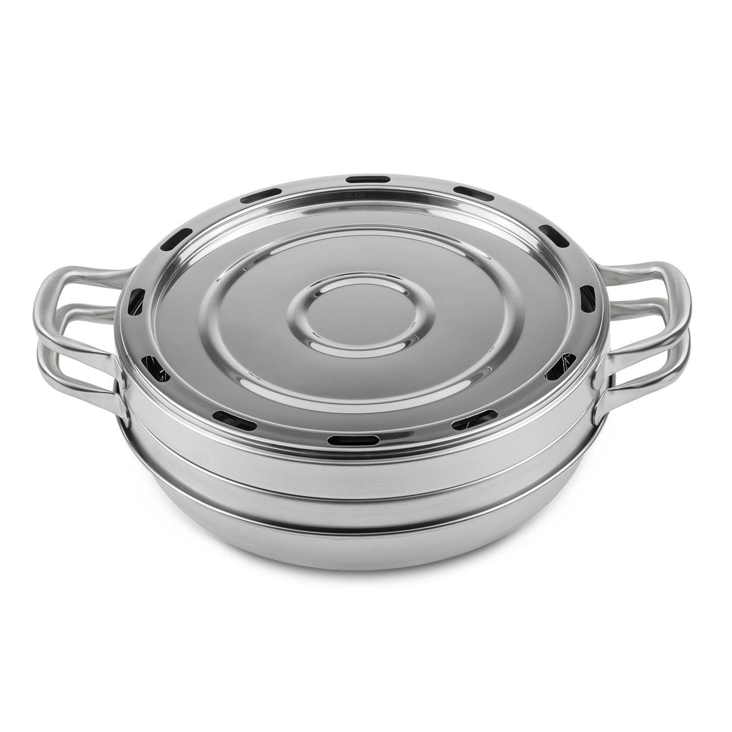 Petromax Backblech Camping Backofen + Backblech 4teiliges Set, Edelstahl