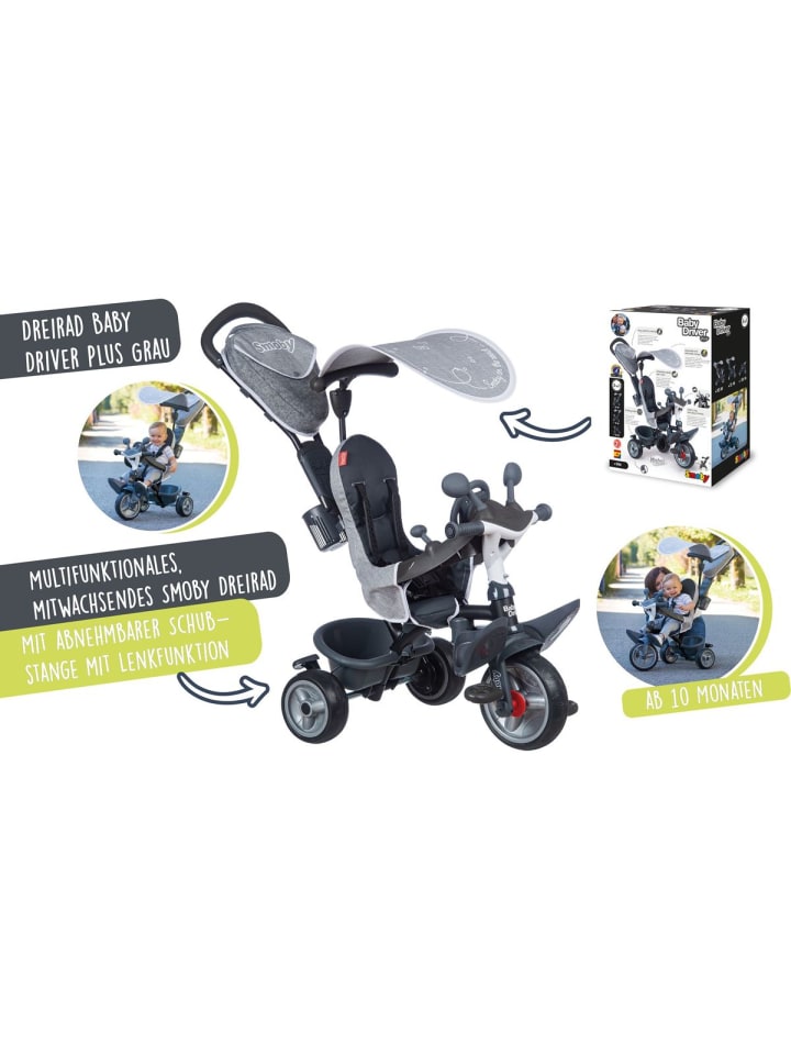 Smoby Dreirad Baby Driver Plus | Smoby | Buggy 3 in 1 günstig kaufen onesize