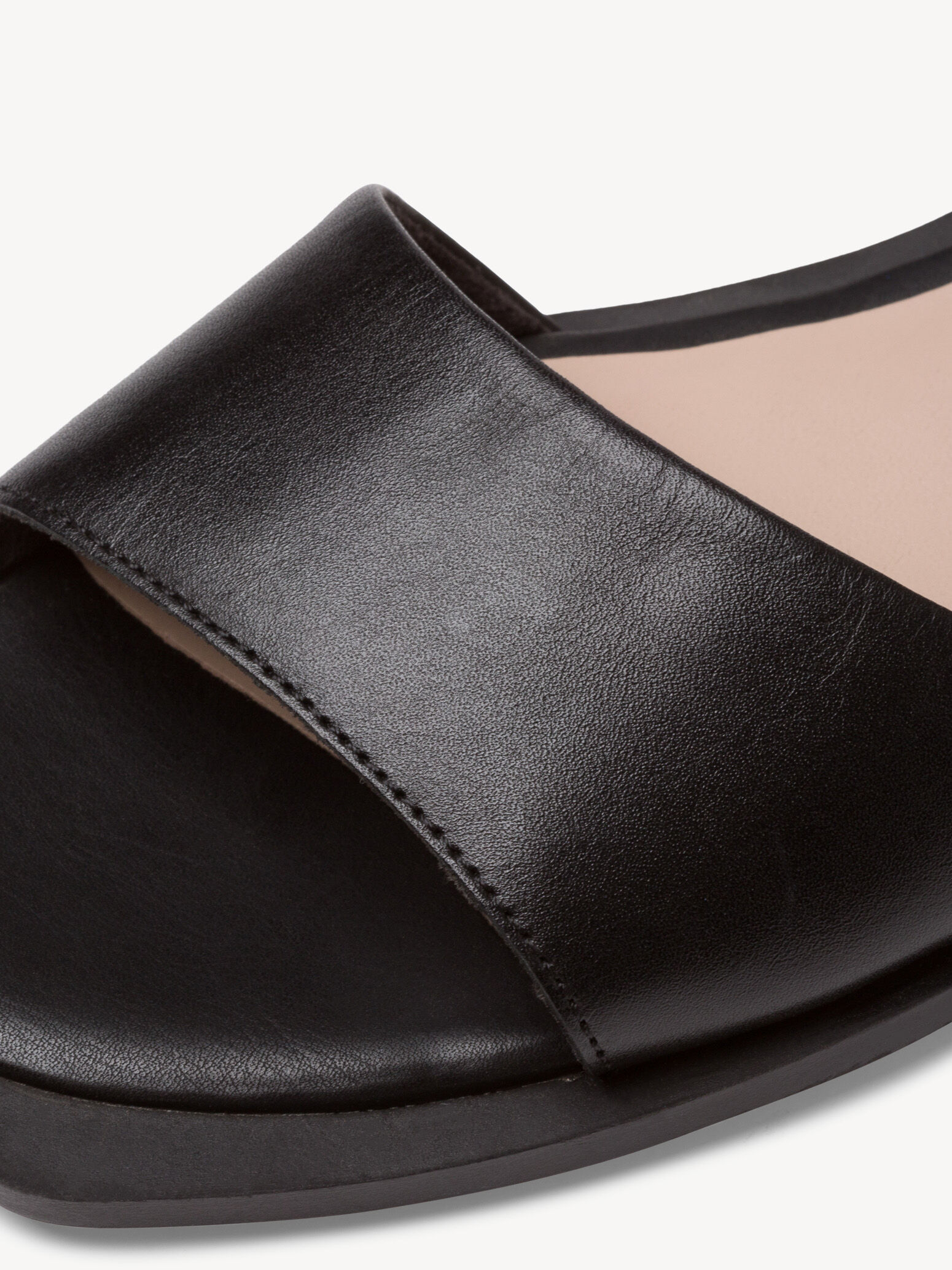 Sandale en cuir - noir
