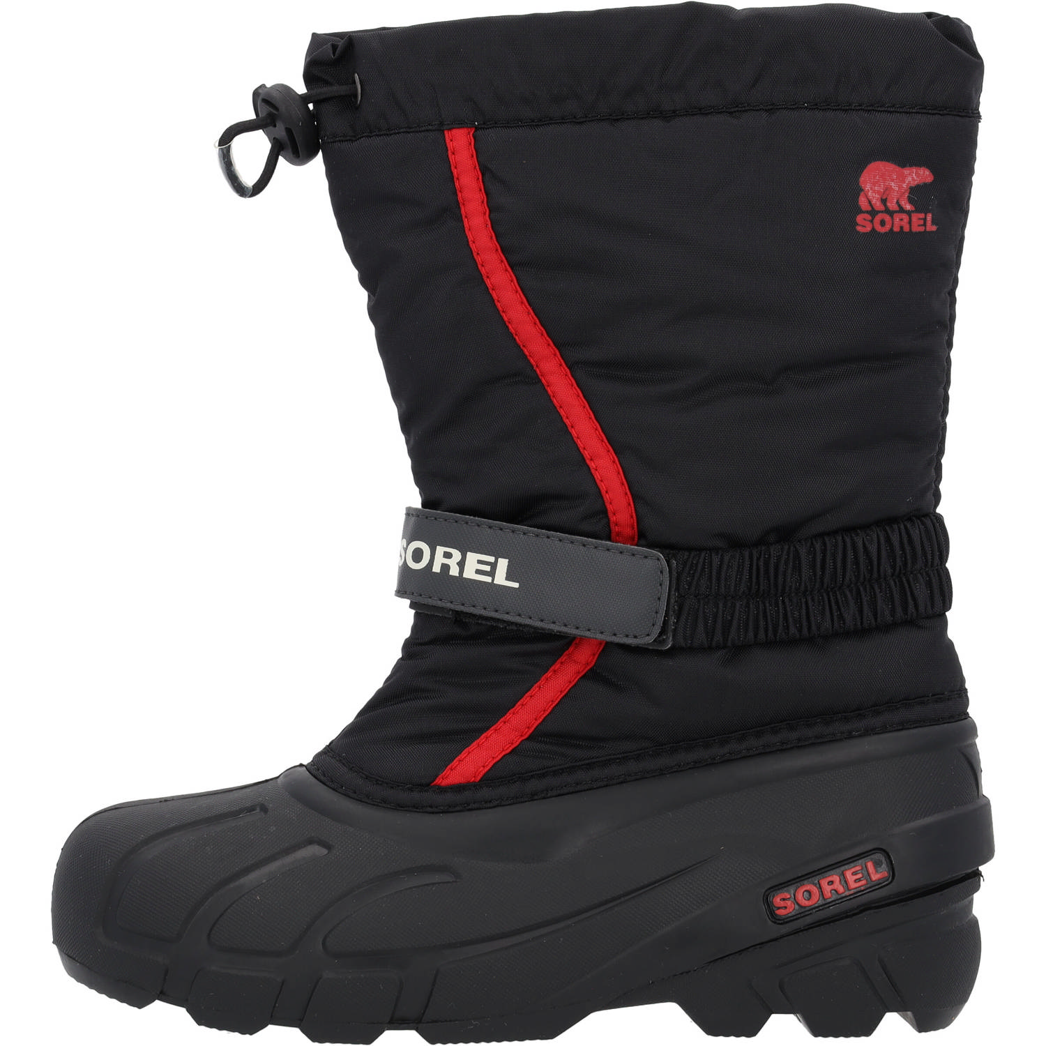 Sorel Childrens/Youth Flurry NC 1965 M, Winterstiefel, Kinder, Schwarz (Black/Light Red)