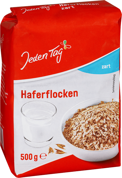 Jeden Tag Haferflocken zart
