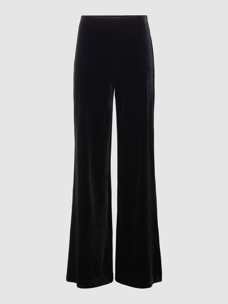 Loungehose mit elastischem Bund in schwarz