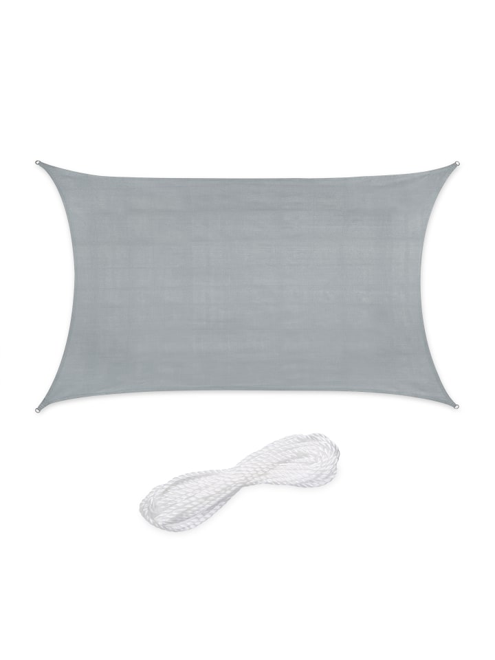 relaxdays Sonnensegel in Hellgrau - 2 x 3 m günstig kaufen onesize