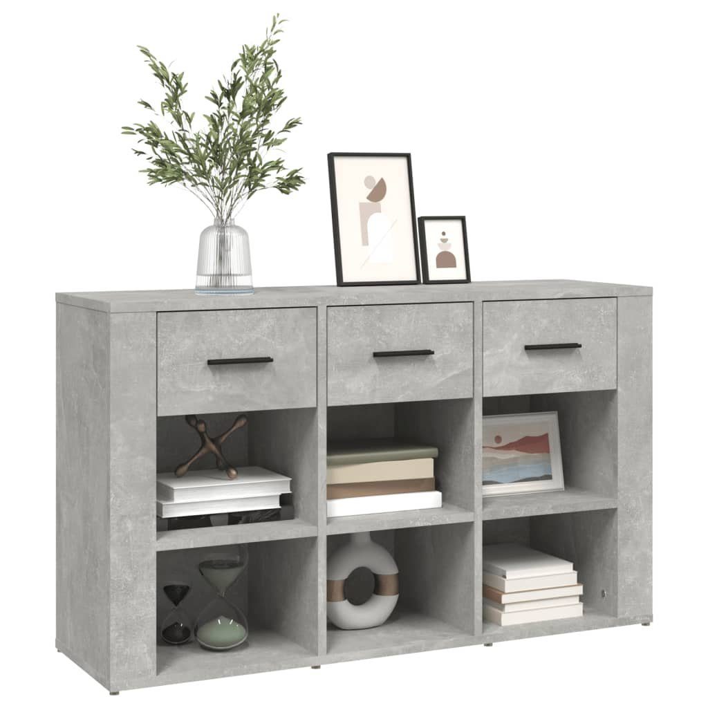 vidaXL Sideboard Sideboard Betongrau 100x30x59,5 cm Holzwerkstoff (1 St)
