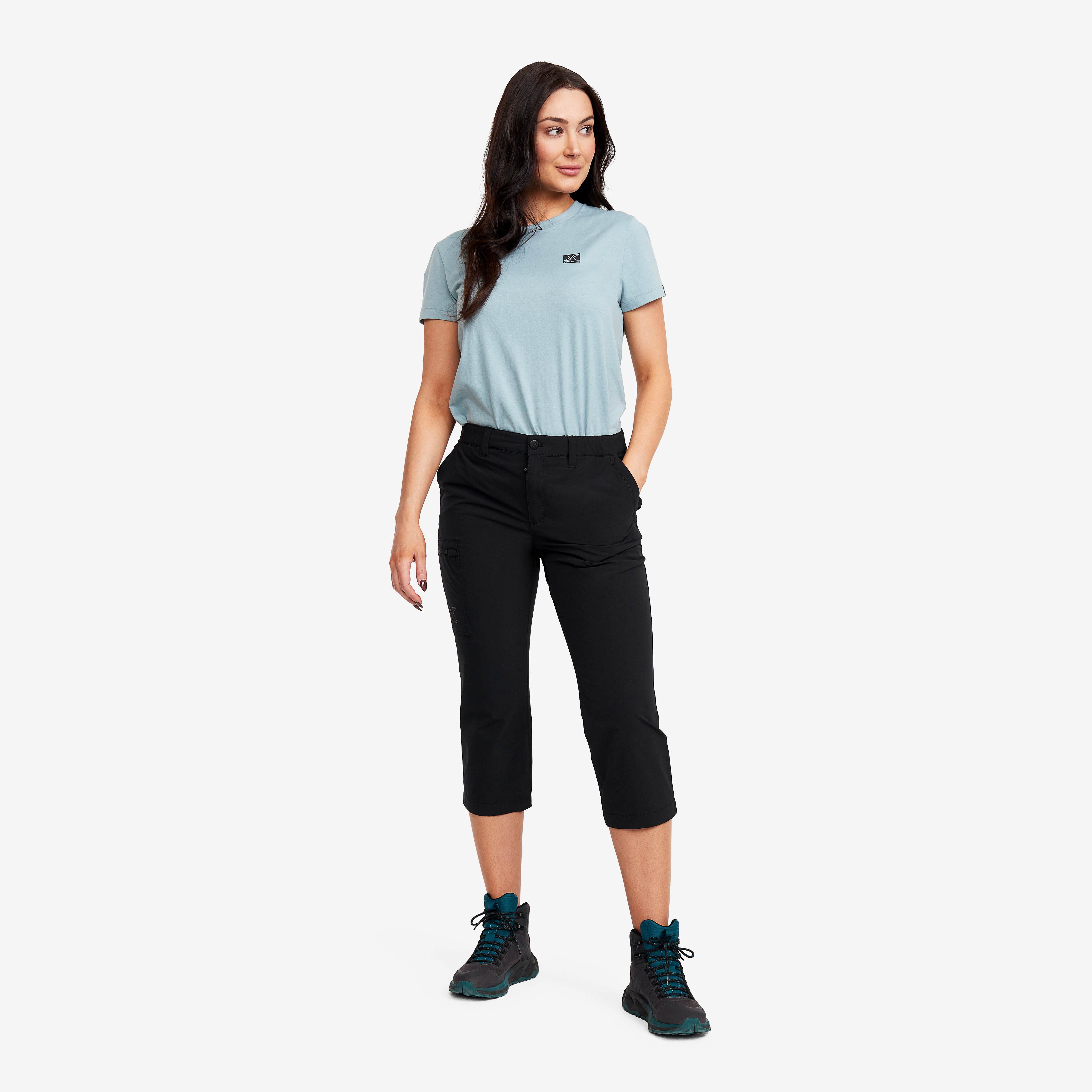 Loyal 3/4 Stretch Pants Femme Black