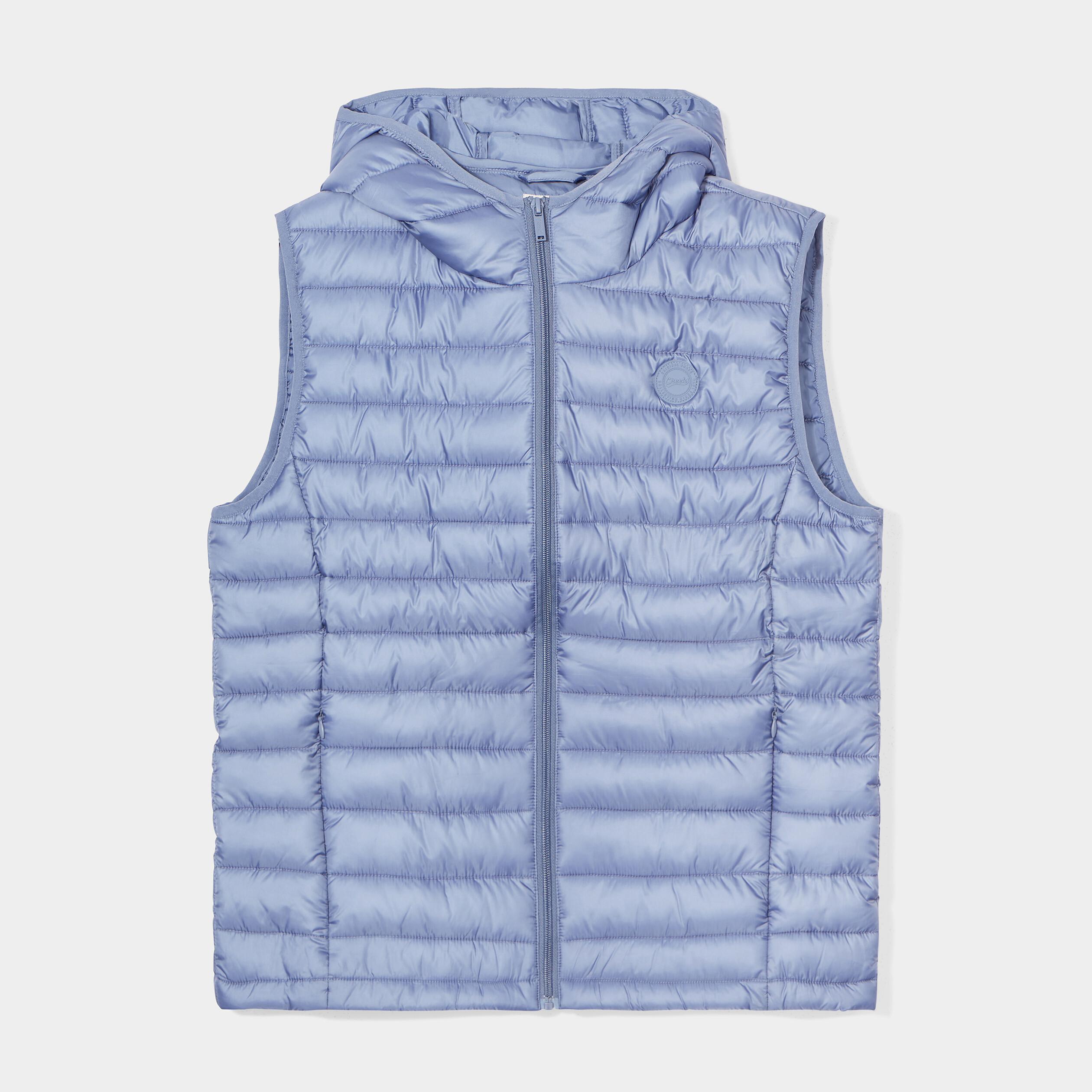Doudoune sans manches à capuche Creeks bleu gris homme | La Halle