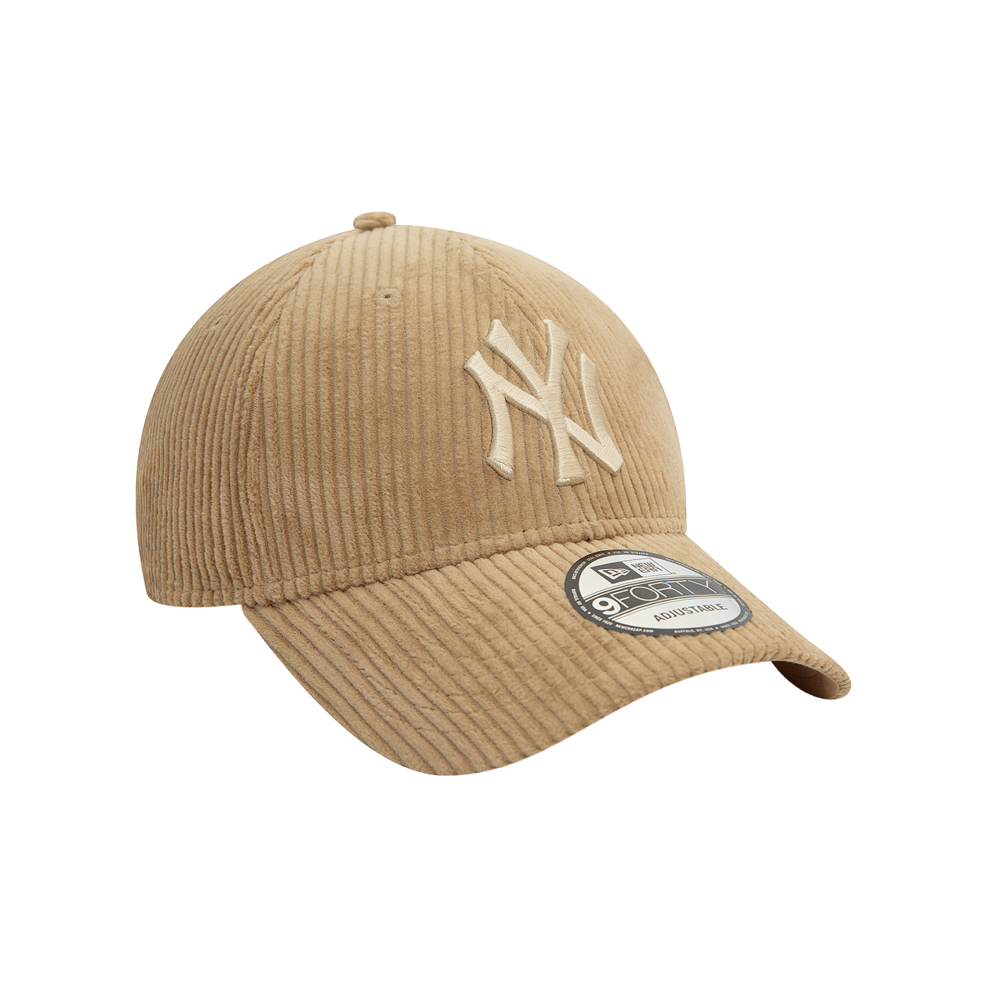 New Era MLB New York Yankees Cord 9Forty Cap Beige