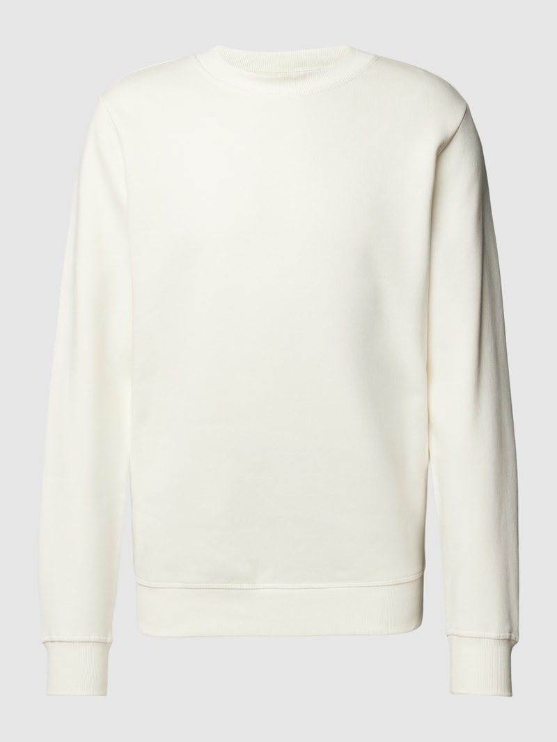 Sweatshirt mit Rundhalsausschnitt Modell 'TILO' in offwhite