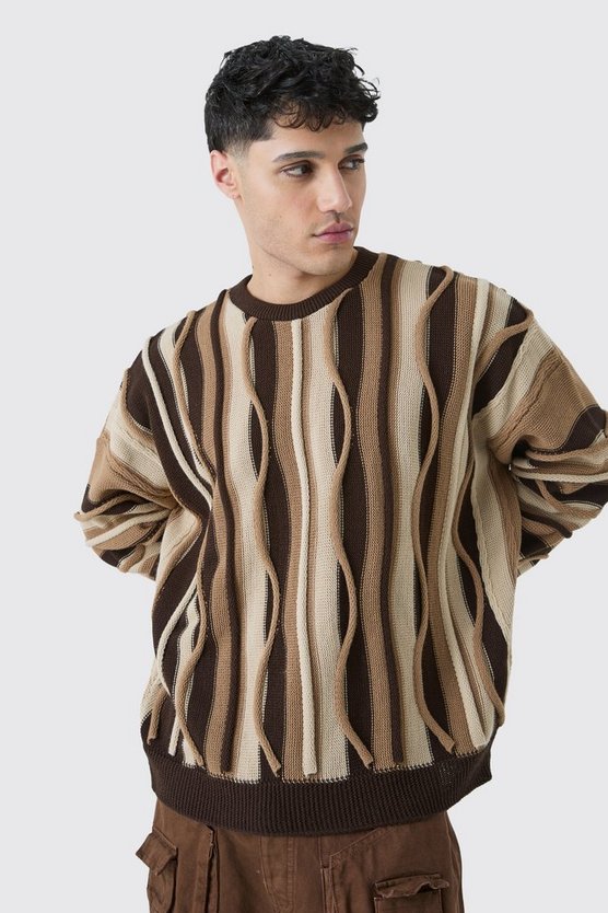 Oversize Jacquard-Pullover