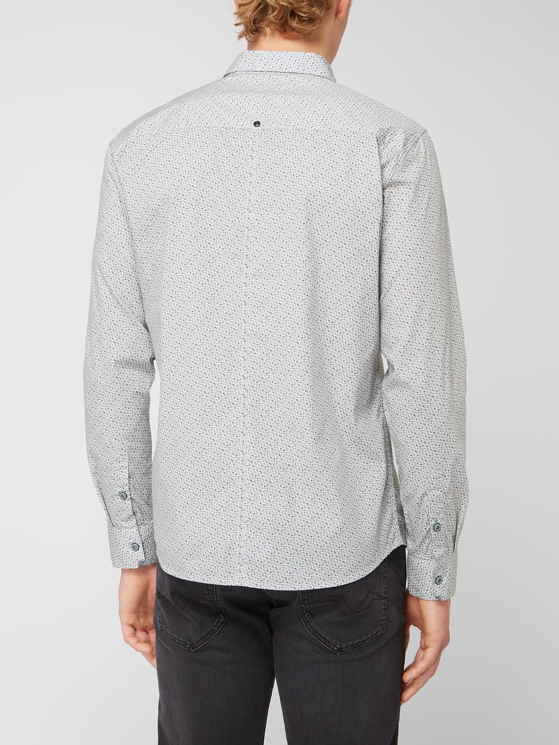 Regular Fit Freizeithemd mit Stretch-Anteil in offwhite