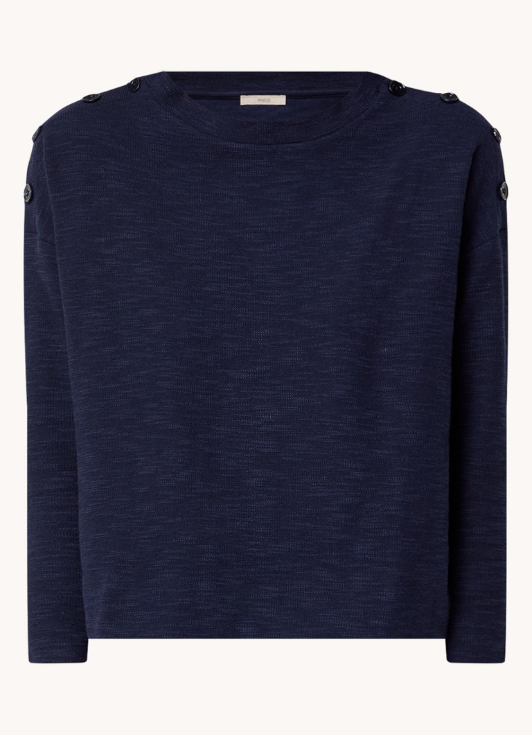 Pulover Sessùn Austin din tricot fin cu imprimeu melanj