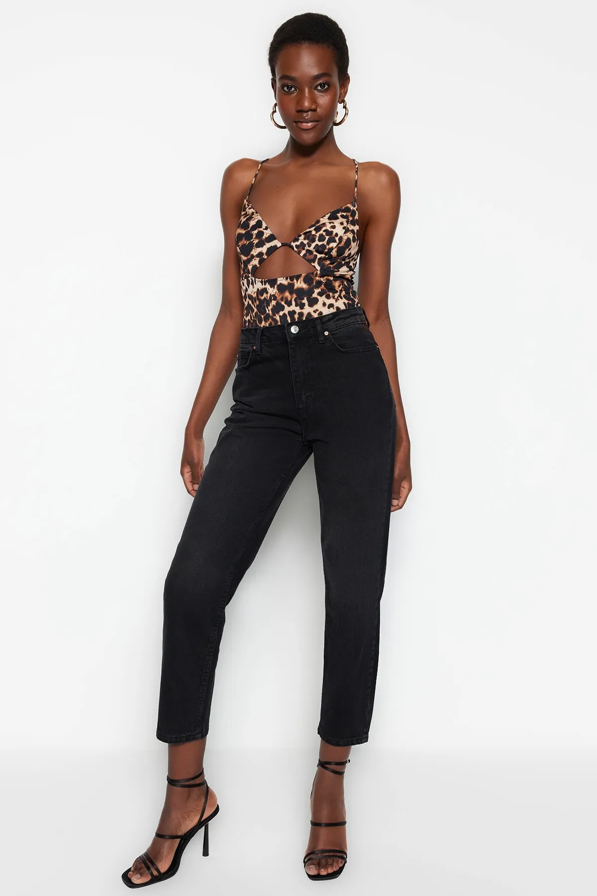 Trendyol Collection  Jeans - Schwarz - Mom