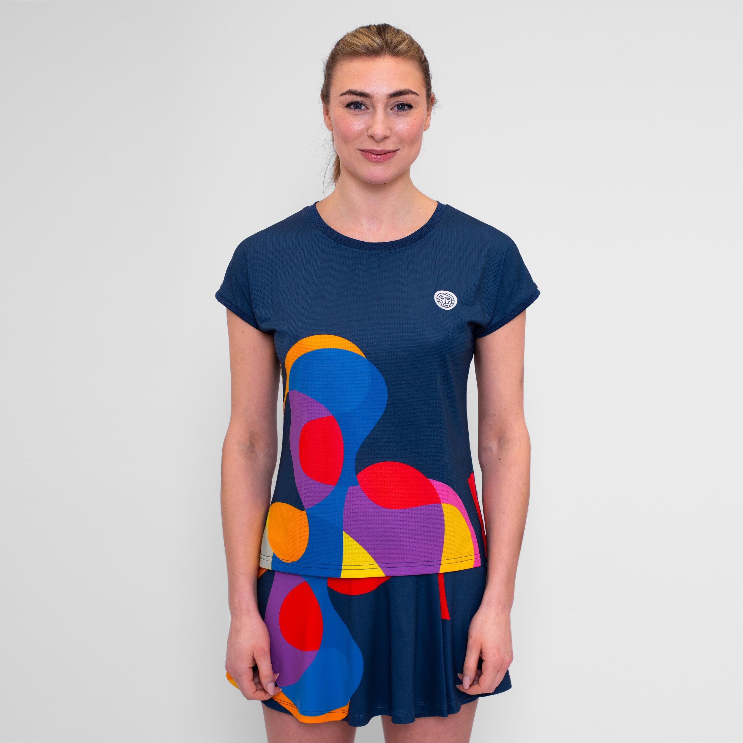 Twiggy T-Shirt Damen - Dunkelblau, Mehrfarbig