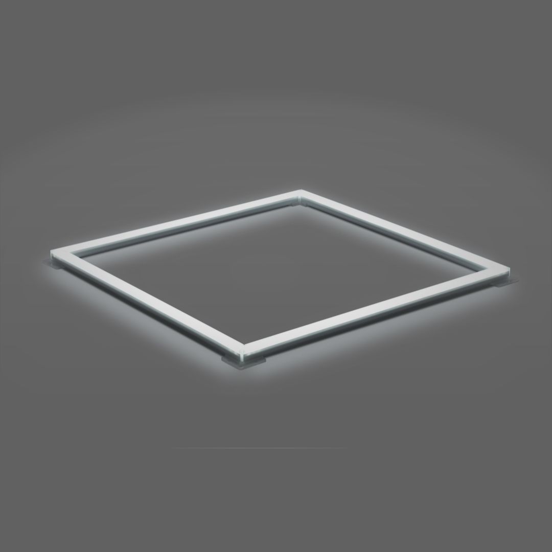 LUXULA LED Leuchtrahmen, 62x62 cm, 40 W, 4000 lm, 4000 K, steckbar