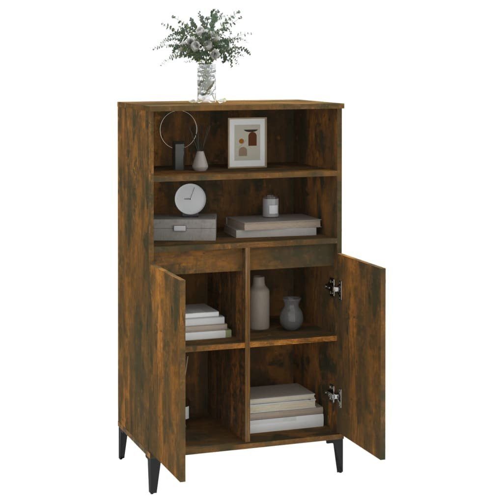 vidaXL Sideboard Highboard Räuchereiche 60x36x110 cm Holzwerkstoff (1 St)