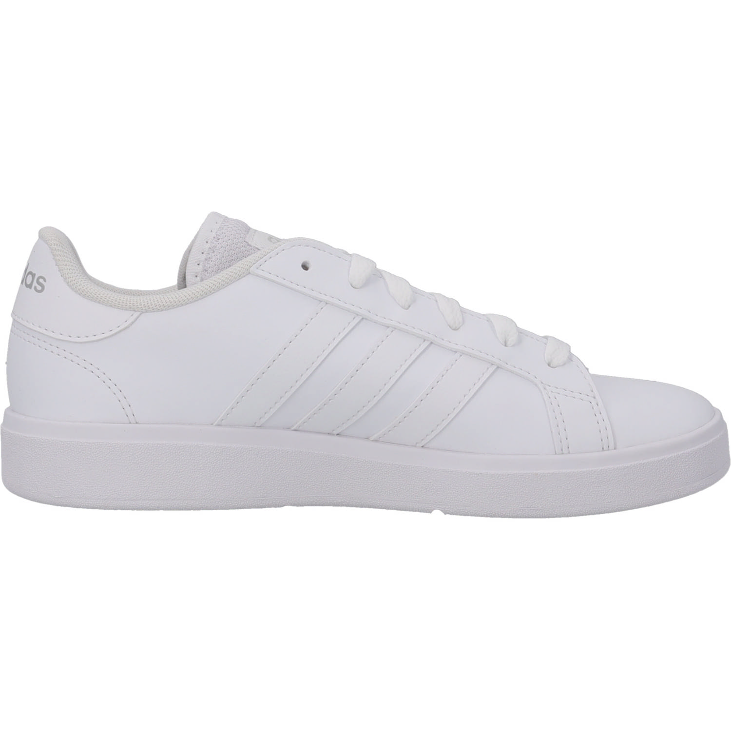 Adidas Grand Court Base 2.0 W, Schnürschuhe, Damen, white/white/matte silver