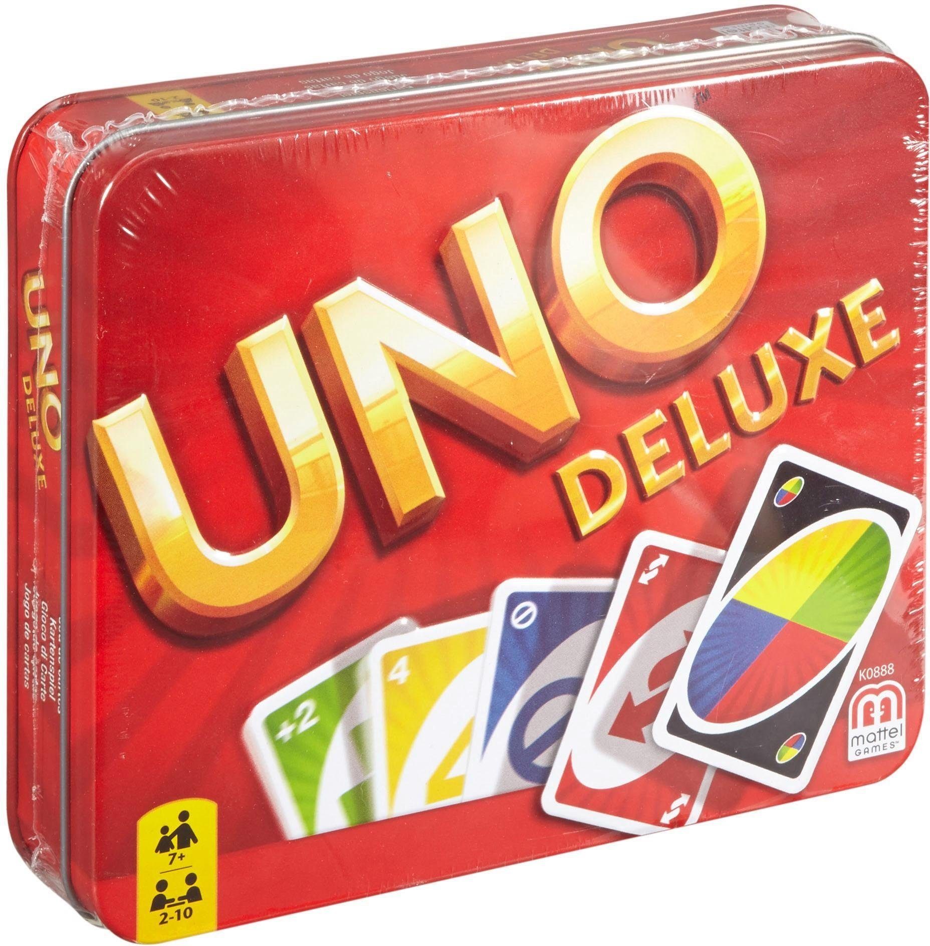 Mattel games Spiel, UNO Deluxe in Metalldose