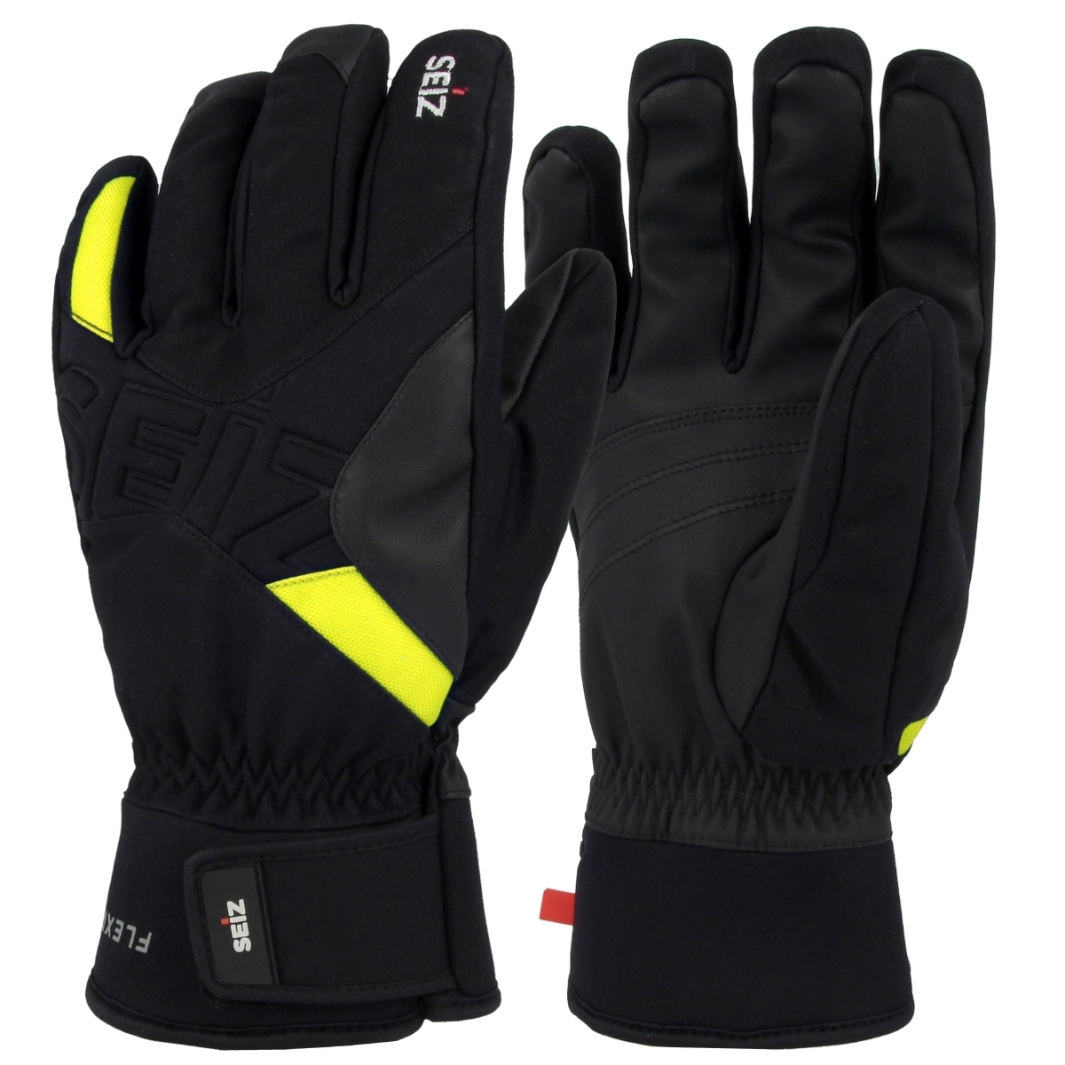 SEIZ Flexible Handschuhe schwarz