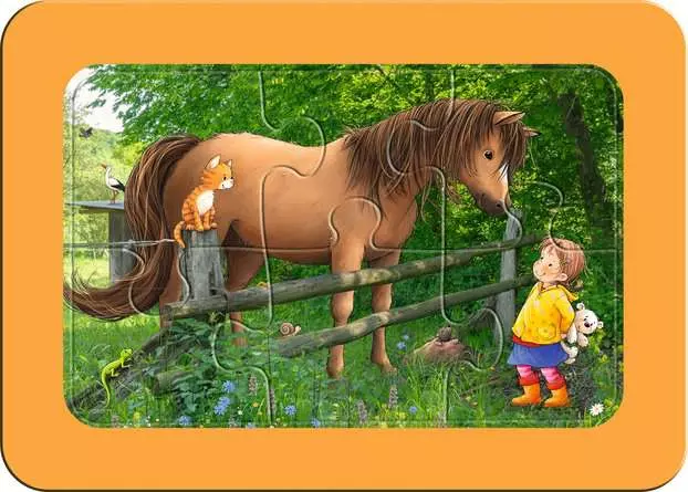 Kinderpuzzle ab 2.5 Jahren - Lotta auf dem Bauernhof - 6 Teile