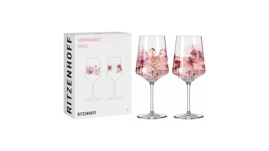 RITZENHOFF Sprizz-Glas Sommersonett 2er-Set 004 Rosa, Grün