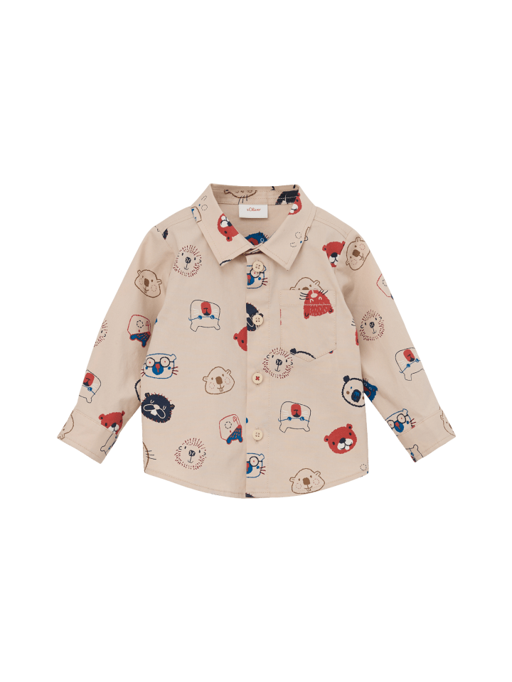 s.Oliver Hemd langarm in Beige günstig kaufen 62