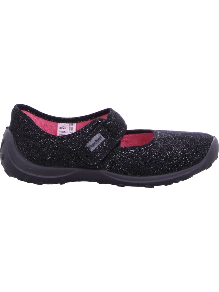 Fischer Markenschuh Hausschuh in schwarz günstig kaufen