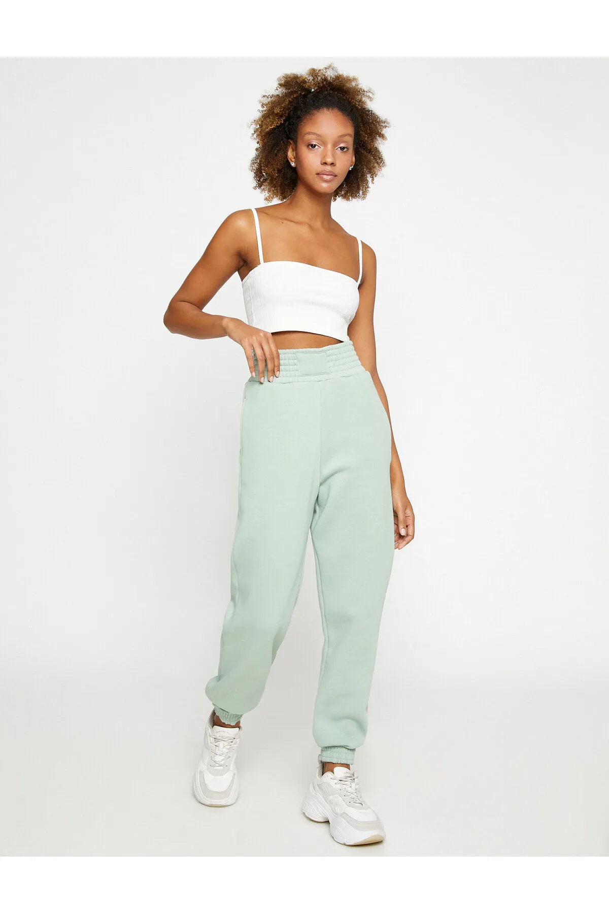 Koton  Jogger-Jogginghose mit hoher Taille und detaillierten Taschen