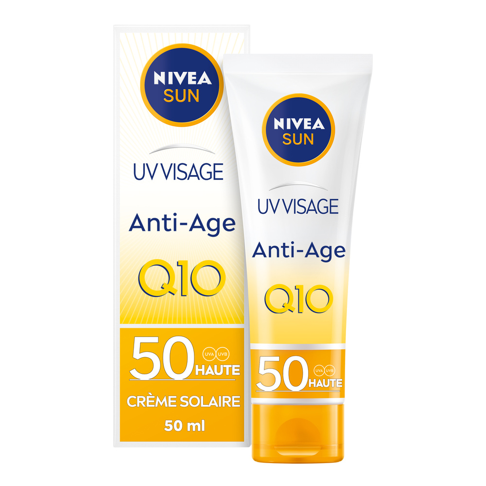 nivea PROTECTION SUN VISAGE  - Crème anti-ageQ10 50ml Protection solaire visage anti-rides FPS50