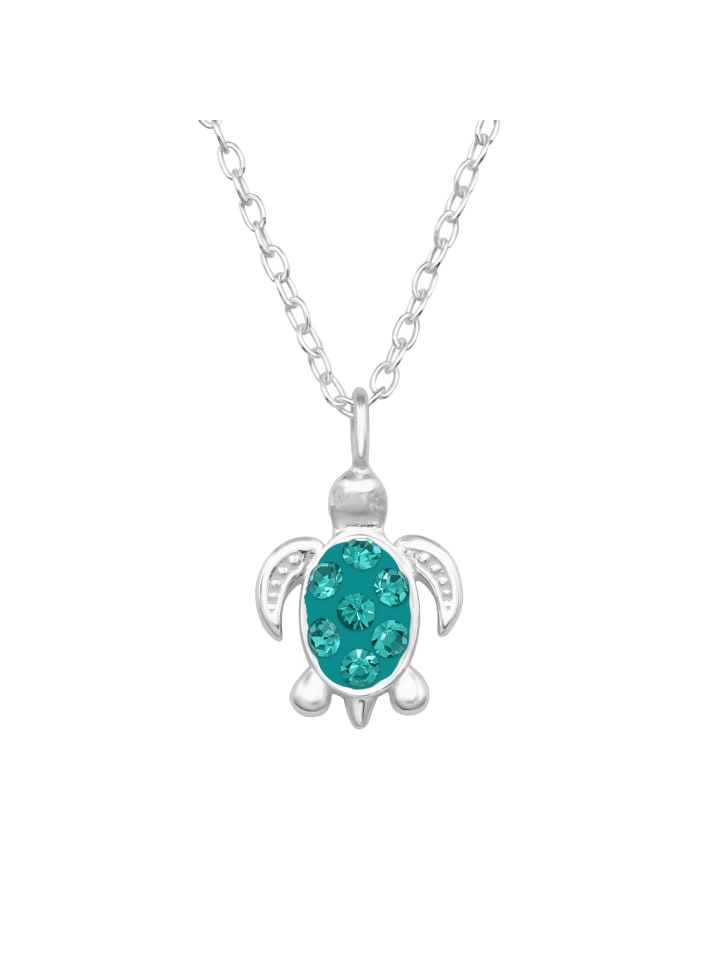 Alexander York Kette mit Anhänger SCHILDKRÖTE mit Kristall in 925 Sterling Silber, 2-tlg. günstig kaufen onesize