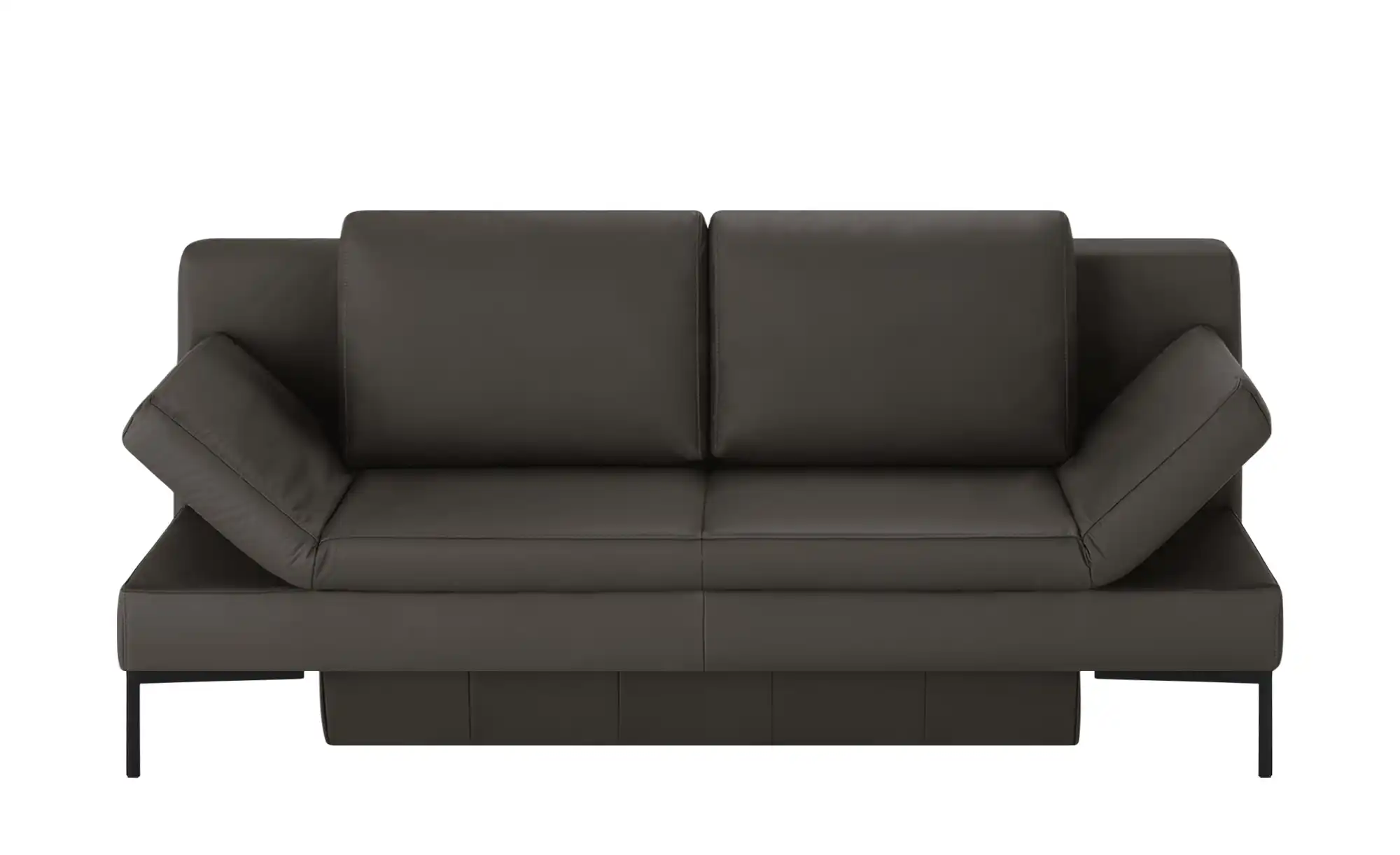 Schlafsofa mit Sitz- und Rückenfläche aus Echtleder Kenny