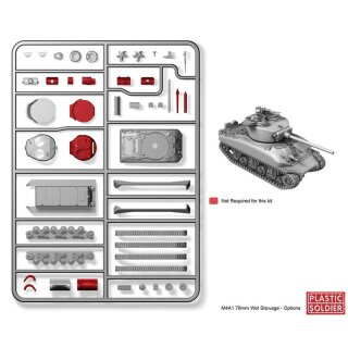 15mm WW2 Allied M4A1 76mm Wet Stowage Sherman (5)