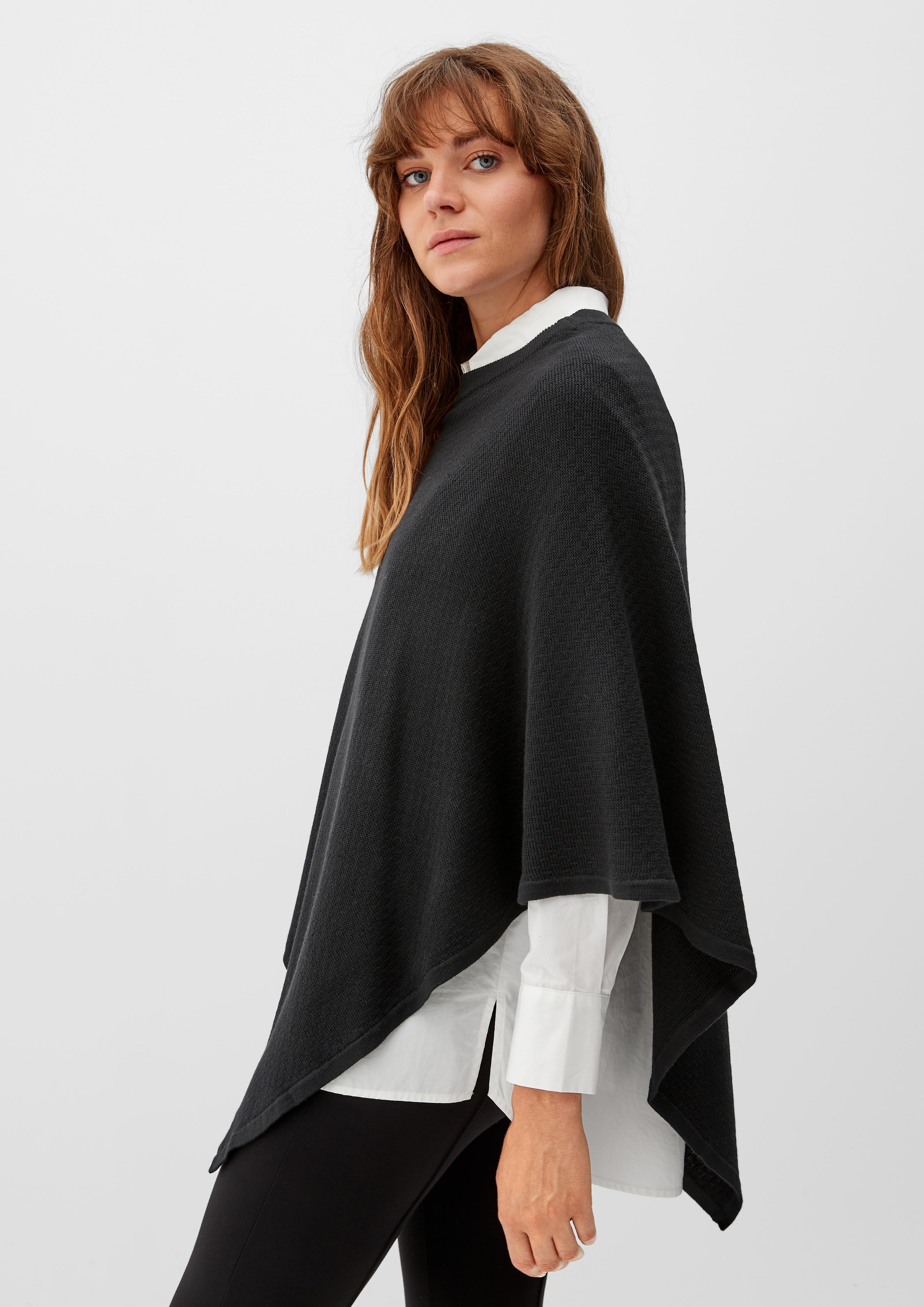 Poncho aus Baumwollmix  2119753-9999