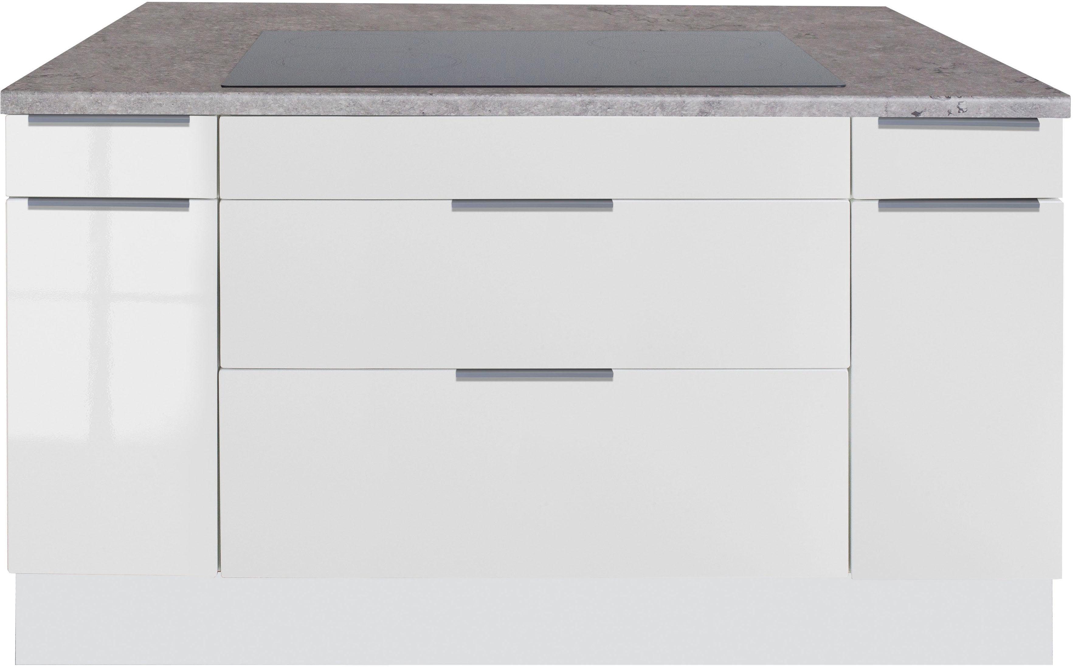 OPTIFIT Kücheninsel Tara, mit Vollauszügen und Soft-Close-Funktion, Stellbreite 150 x 95 cm