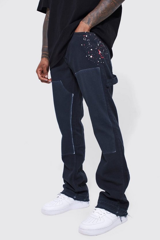 Slim-Fit Schlag-Hose