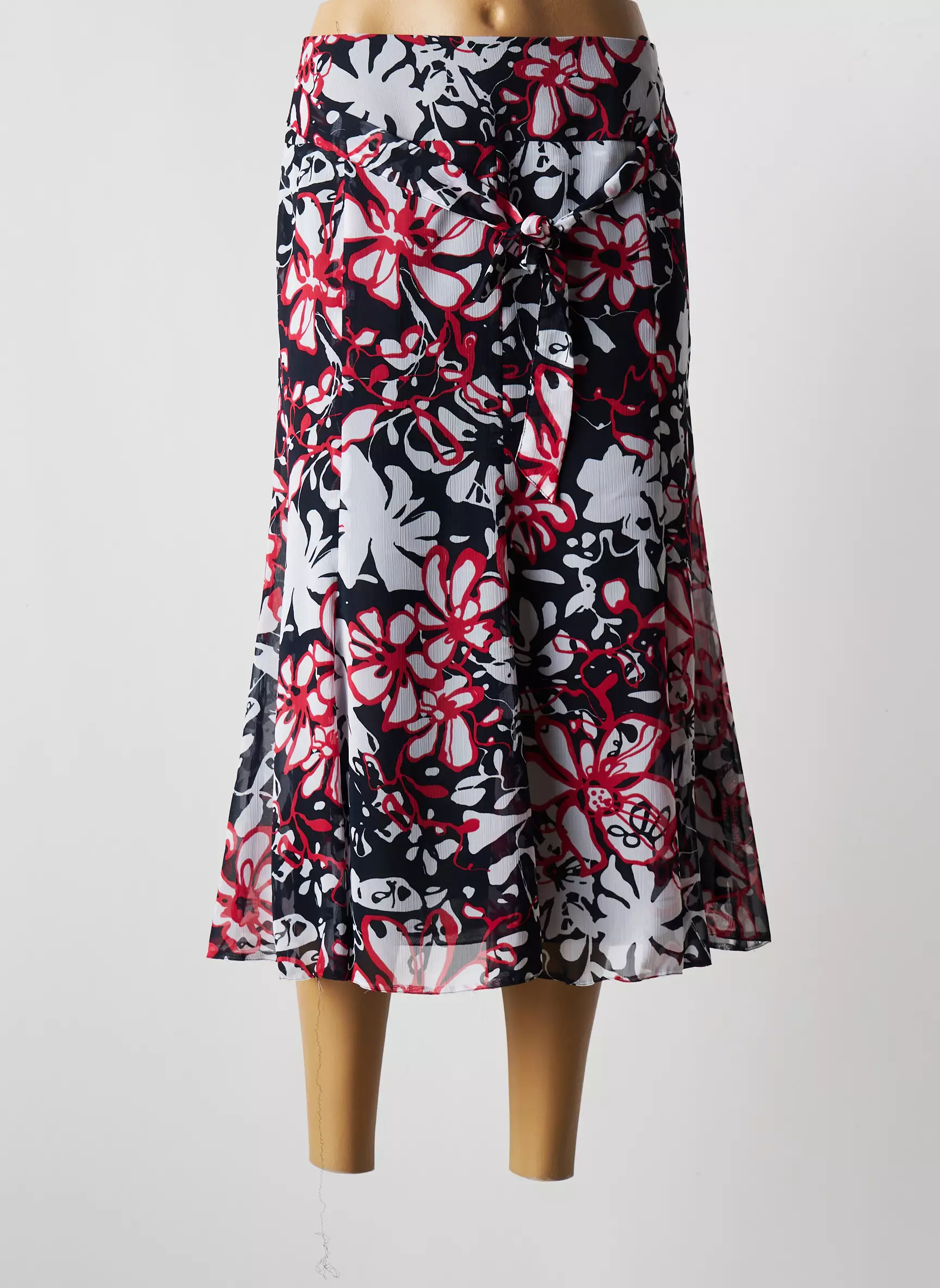 Lebek Jupes Mi Longues Femme couleur bleu
