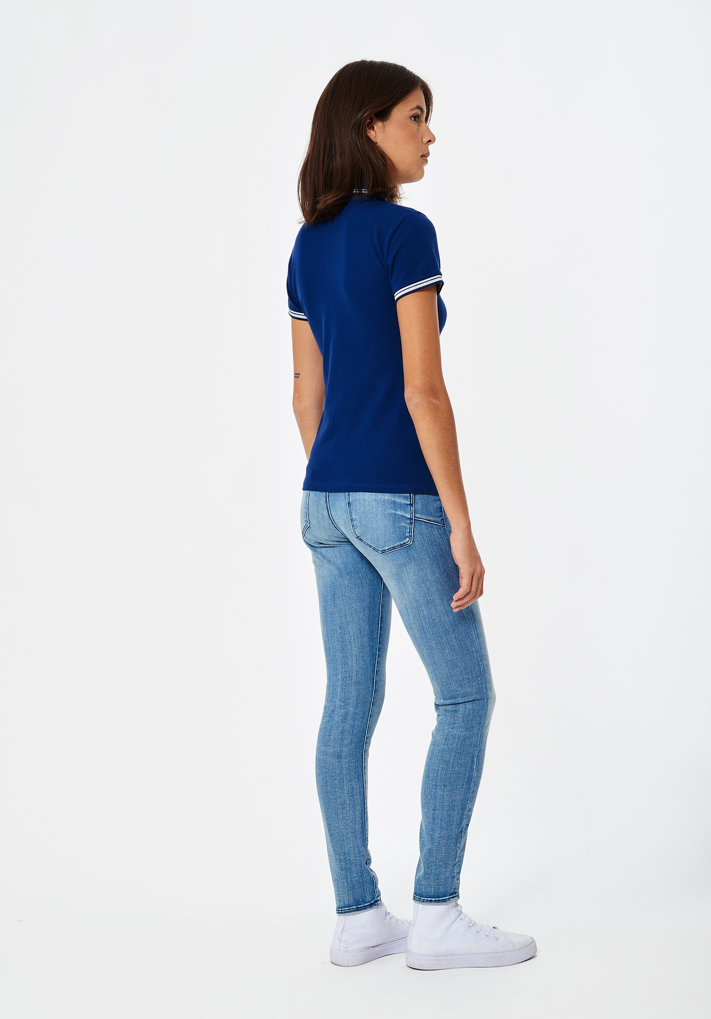 JULE   Polo bleu Femme