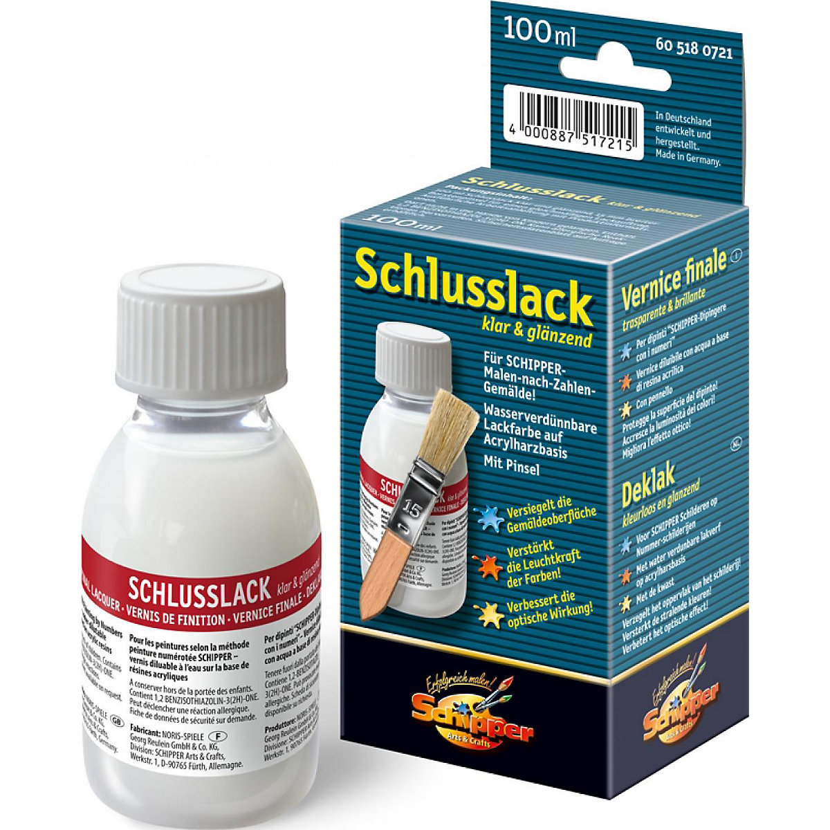 Malen nach Zahlen - Schlusslack, klar & glänzend