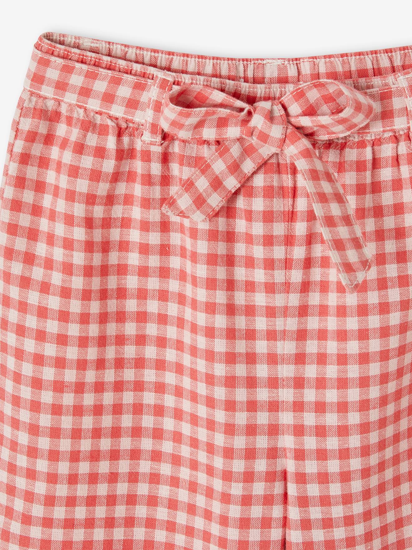 Vertbaudet Mädchen Culotte - rot kariert