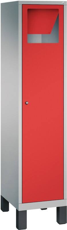 C P S 3000 Evolo Metall Schließfach 1 Tür Zylinderschloss 420 x 500 x 1.850 mm Weiß 48070-210 S10162