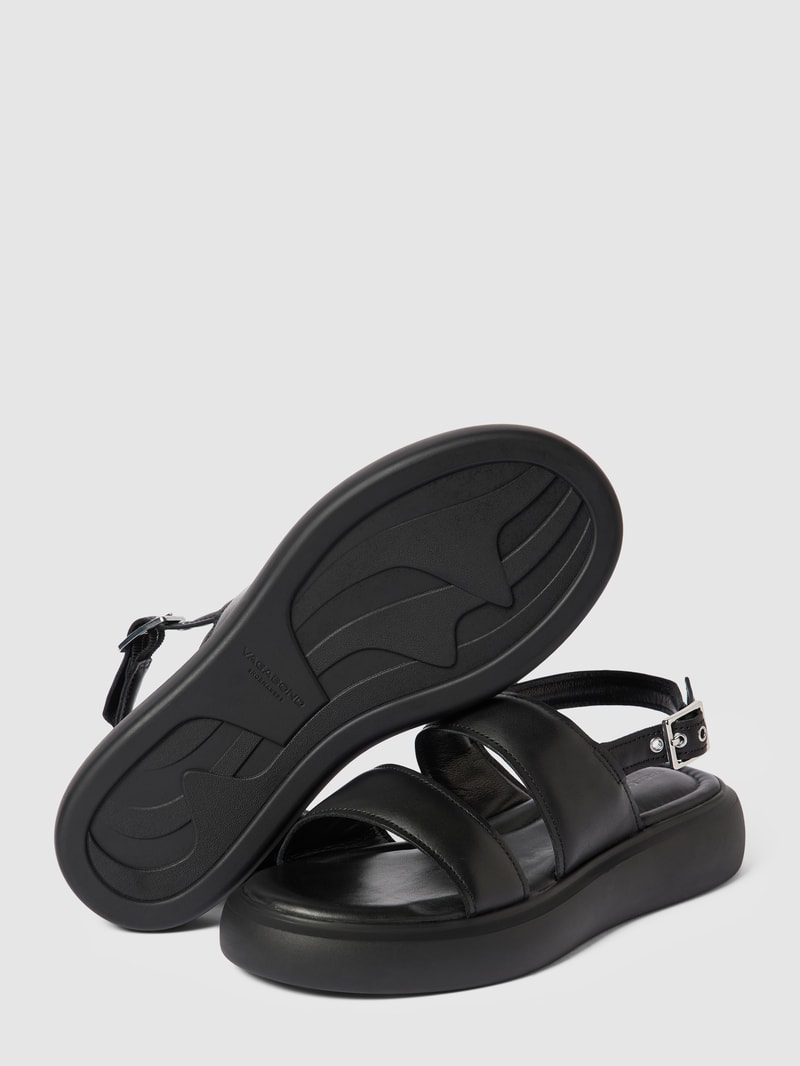 Sandalen aus echtem Leder Modell 'BLENDA' in schwarz