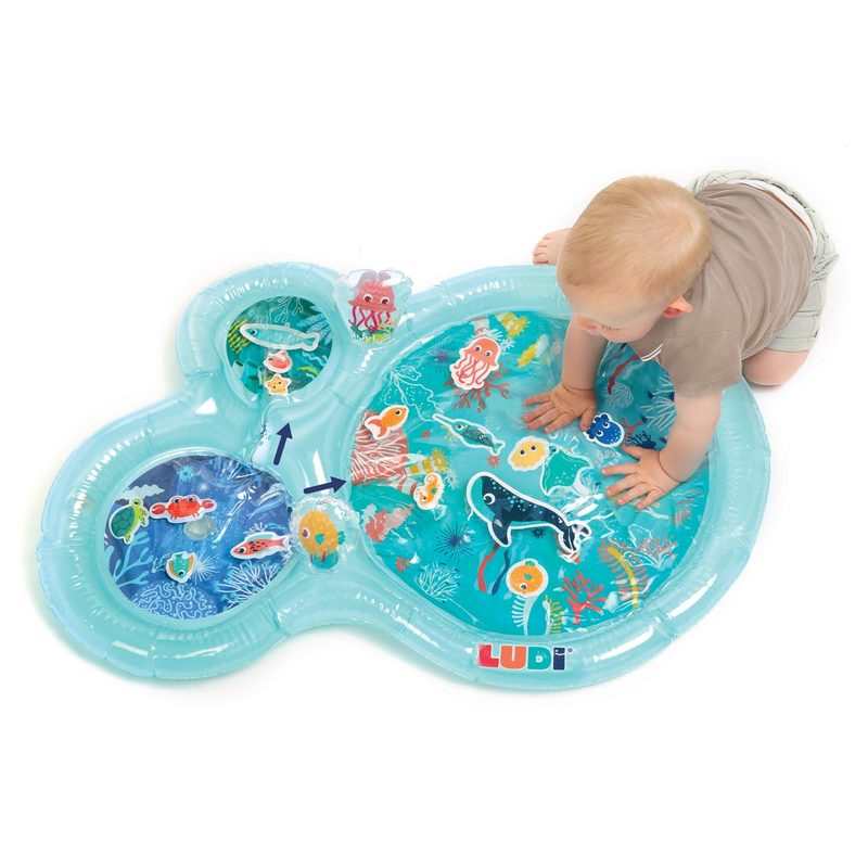 Maxi tapis d'eau bleu vert LUDI