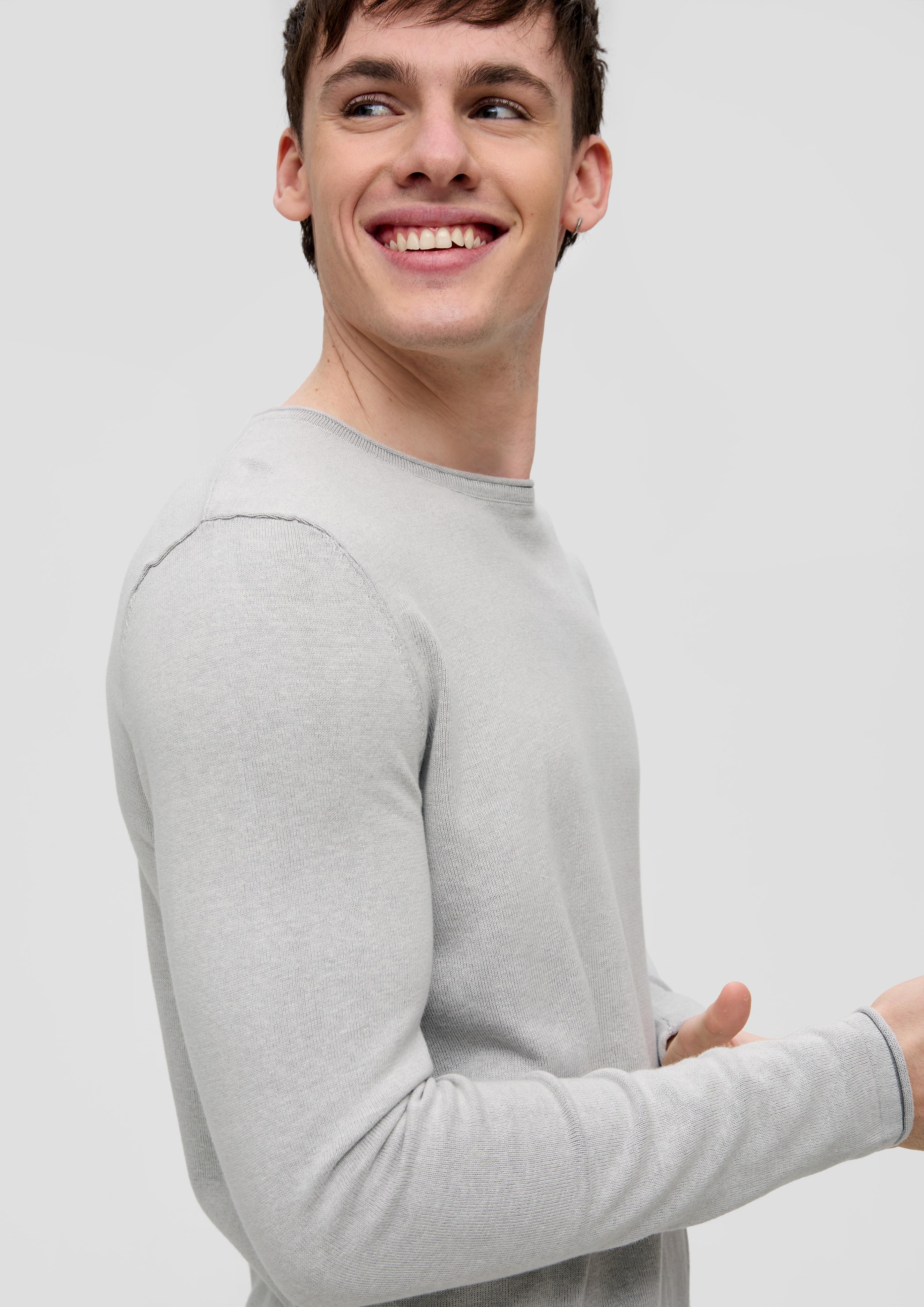 Strickpullover mit Rollsaum  2145181-90W0