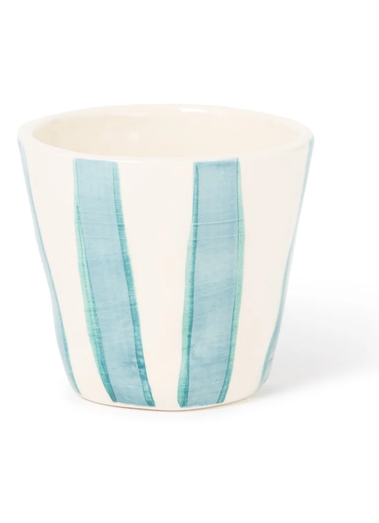 Taza de café espresso Anna + Nina Stripe de 10 cl
