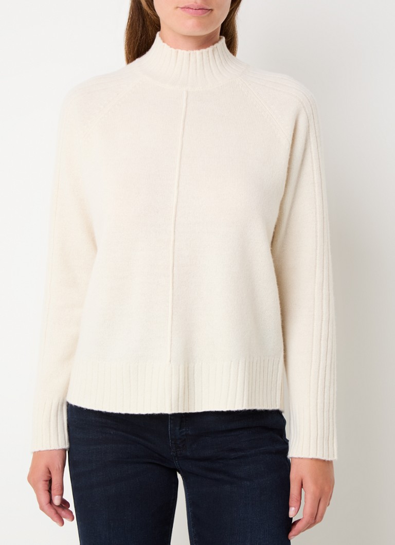 Gerard Darel Jaina Cashmere Blend Fine Knit Sweater with Standing Collar