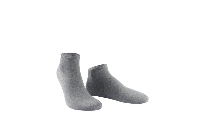 WILOX Herren Sneaker Socken ORGANIC COTTON grau